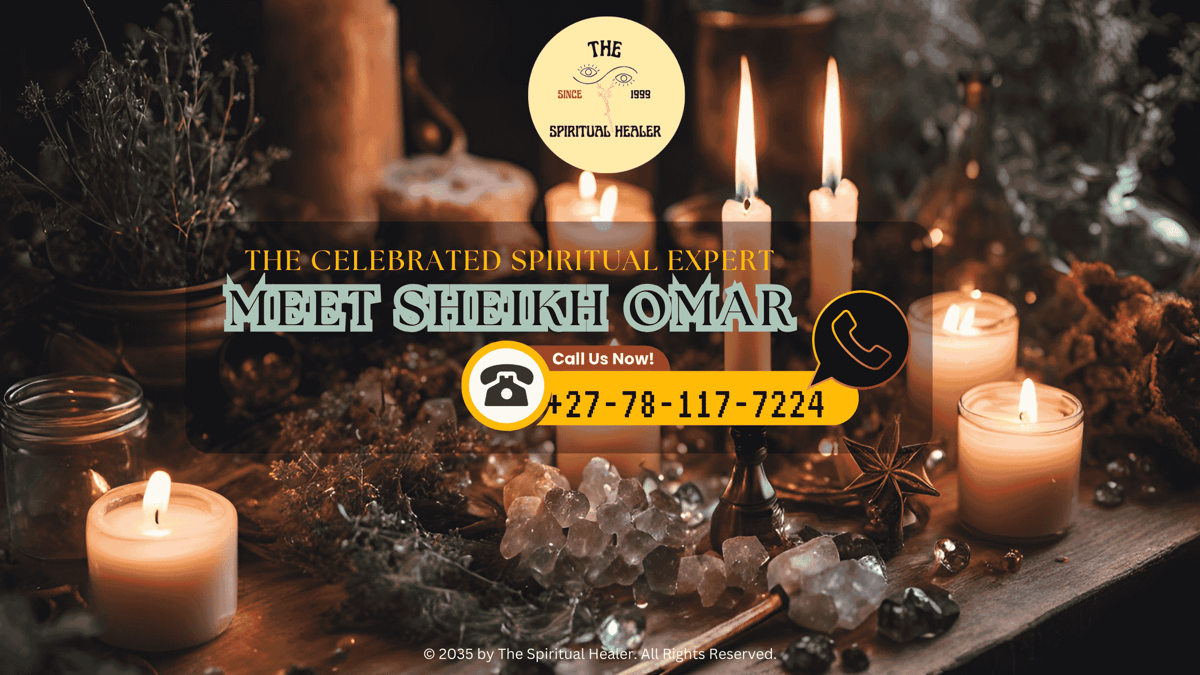 A flickering candle flame surrounded by crystals and herbs, part of a mystical spell work setup. (2)